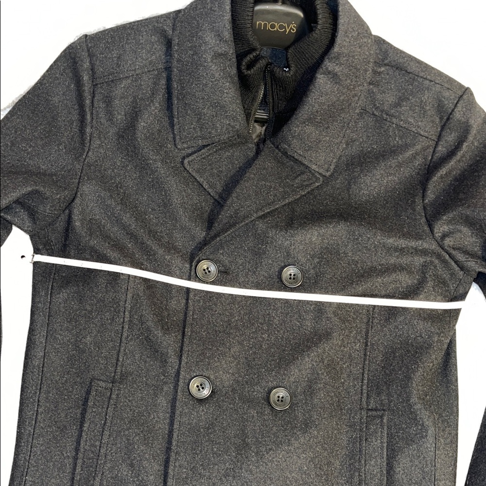 Kenneth Cole New York Black Pea Coat - Picture 12 of 15
